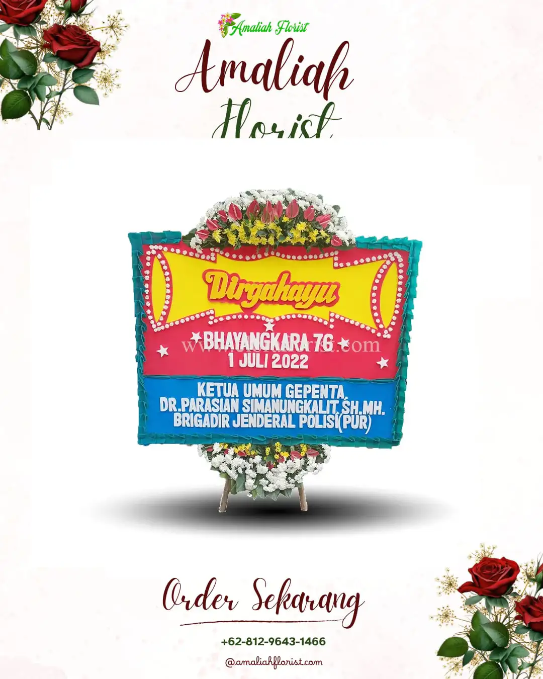 Papan Bunga HUT Ulang Tahun Gesengan